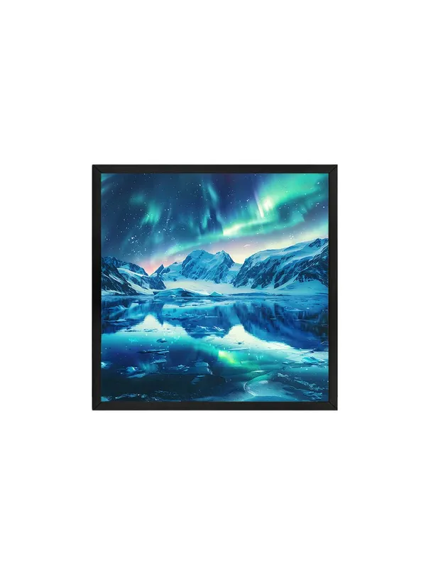 Box_Fiber_Frame_Tranquil_Night_Canvas-Wrapped_Painting_24X24_-_Polar_Aurora_Reflections_(BLF24X240341)