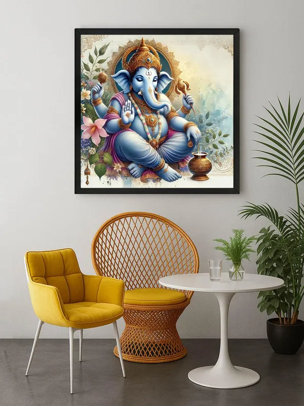 Box_Fiber_Frame_Radiance_of_the_Sacred:_Lord_Ganesha�s_Divine_Light_Shining_Through_the_Ages_-_Canvas_Painting_|_Indian_Spiritual_Art,_Ganesh_Wall_Decor,_Hindu_Religious_Art_(BLF24X240234)