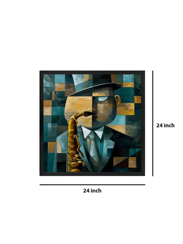 Box_Fiber_Frame_Jazz_Musician_Canvas-Wrapped_Painting_24X24_-_Abstract_Saxophonist_Art_(BLF24X240355)