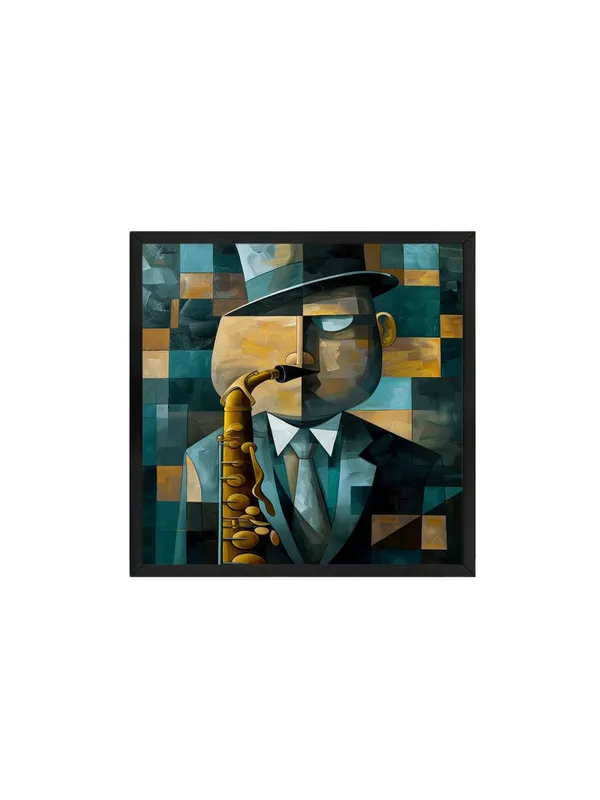 Box_Fiber_Frame_Jazz_Musician_Canvas-Wrapped_Painting_24X24_-_Abstract_Saxophonist_Art_(BLF24X240355)