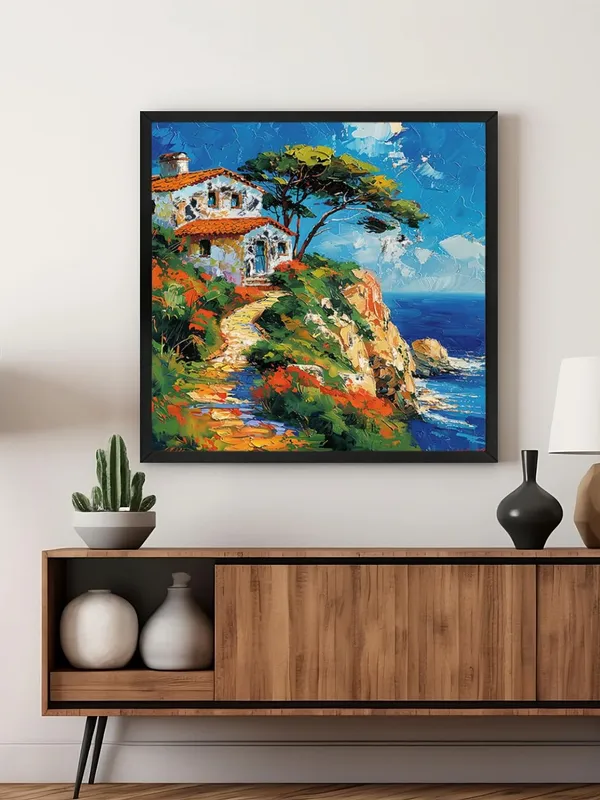 Box_Fiber_Frame_Coastal_Serenity_Canvas-Wrapped_Painting_-_36X36_Inch_-_Mediterranean_Seaside_Artwork_for_Home_Decor_(BLF36X360419)