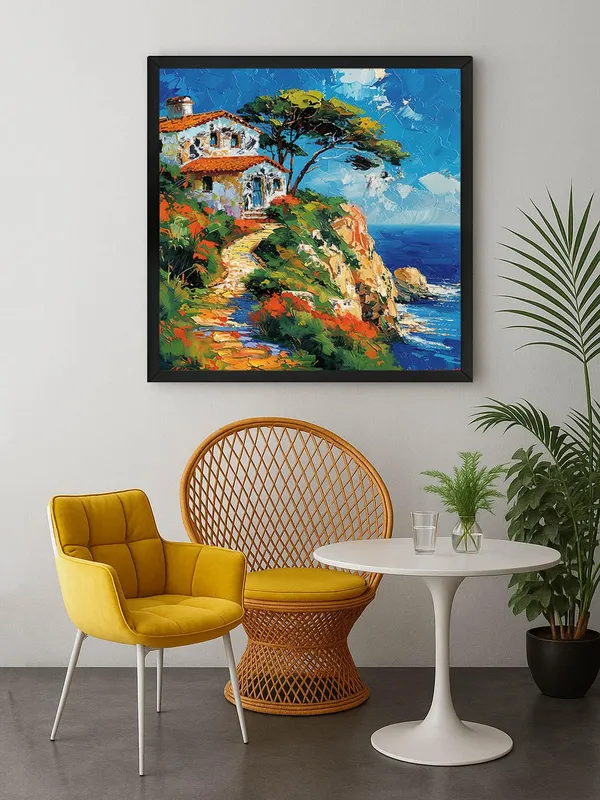 Box_Fiber_Frame_Coastal_Serenity_Canvas-Wrapped_Painting_-_36X36_Inch_-_Mediterranean_Seaside_Artwork_for_Home_Decor_(BLF36X360419)