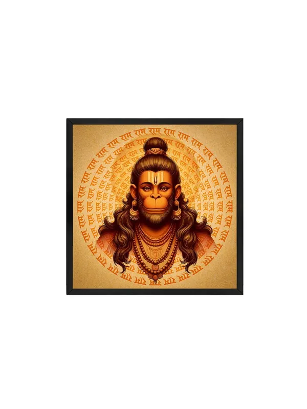 Box_Fiber_Frame_Hanuman_Sacred_Canvas_painting_Portrait:_Detailed_Hindu_Deity_Art_with_Mantra_Patterns_for_Traditional_and_Spiritual_Wall_D�cor_(BLF24X240272)