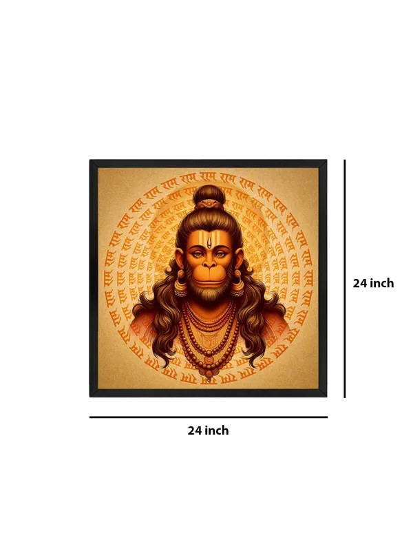 Box_Fiber_Frame_Hanuman_Sacred_Canvas_painting_Portrait:_Detailed_Hindu_Deity_Art_with_Mantra_Patterns_for_Traditional_and_Spiritual_Wall_D�cor_(BLF24X240272)