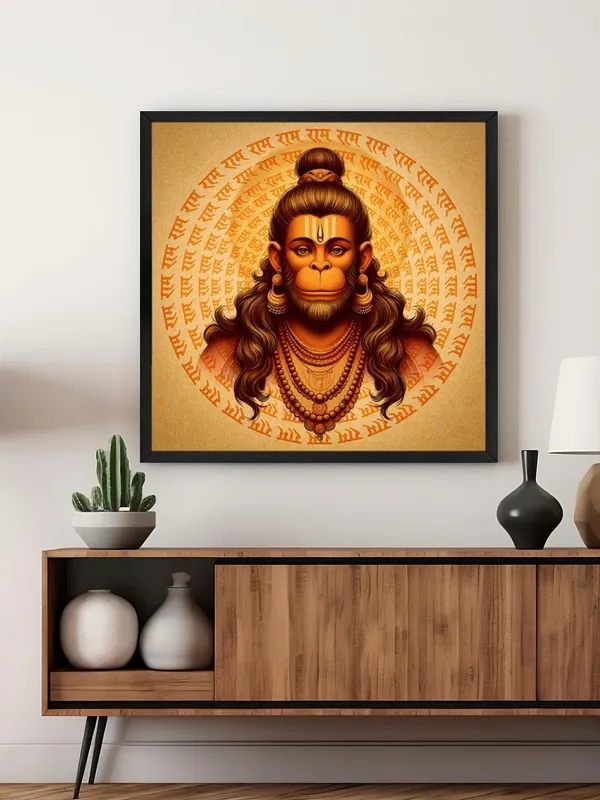 Box_Fiber_Frame_Hanuman_Sacred_Canvas_painting_Portrait:_Detailed_Hindu_Deity_Art_with_Mantra_Patterns_for_Traditional_and_Spiritual_Wall_D�cor_(BLF24X240272)
