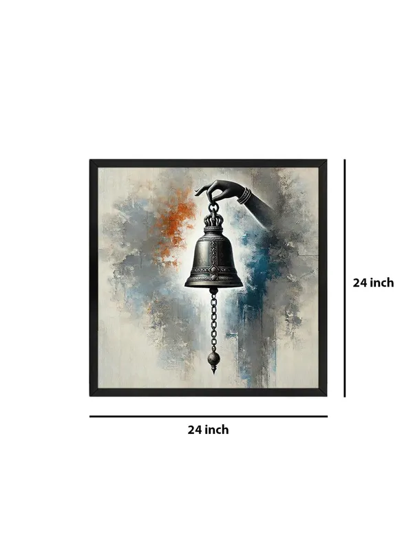Box_Fiber_Frame_Sacred_Bell_Held_by_a_Divine_Hand_-_Canvas_Painting_|_Hindu_Temple_Art,_Spiritual_Wall_Decor,_Religious_Symbolism_Painting_(BLF24X240242)