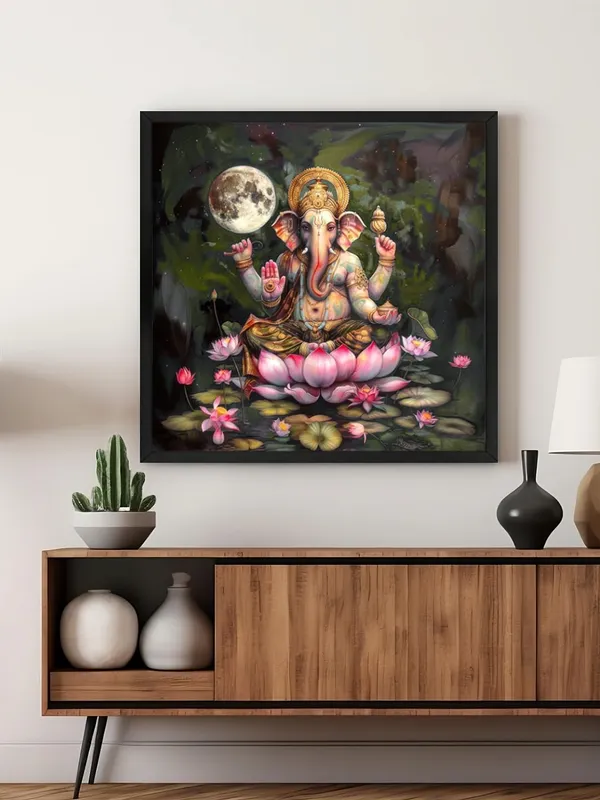 Box_Fiber_Frame_Ganesha's_Infinite_Grace:_The_Guardian_of_Wisdom,_Prosperity,_and_Inner_Peace_-_Canvas_Painting_|_Hindu_Deity_Art,_Meditation_Decor,_Spiritual_Painting_(BLF24X240228)