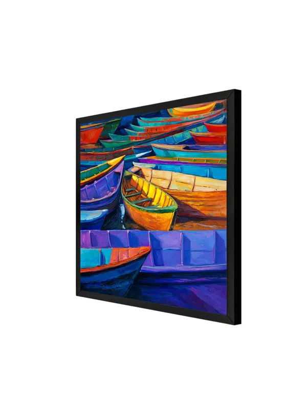 Box_Fiber_Frame_Docked_Boats_Canvas-Wrapped_Painting,_Perfect_for_Nautical-Themed_Interiors_(BLF24X240316)