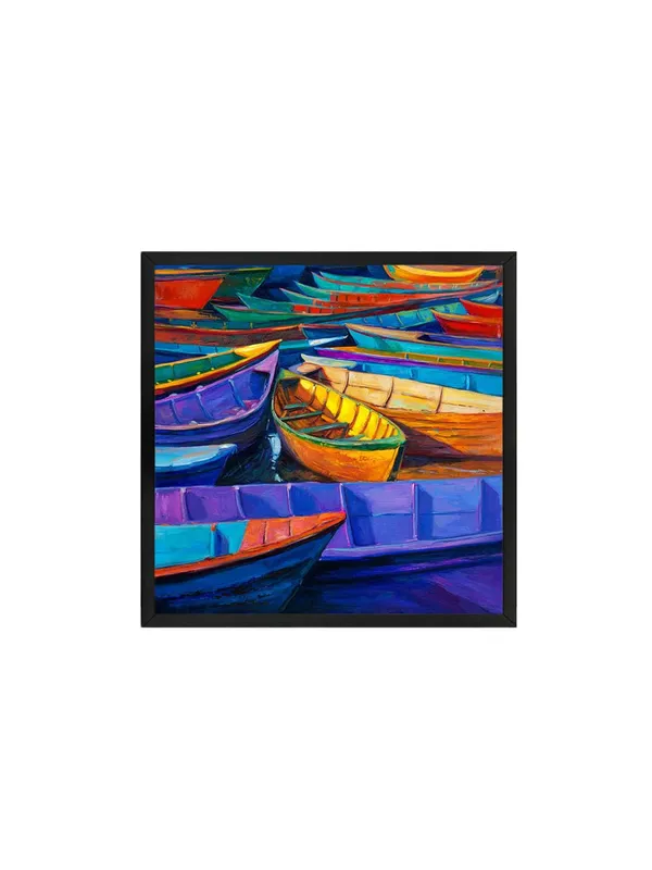 Box_Fiber_Frame_Docked_Boats_Canvas-Wrapped_Painting,_Perfect_for_Nautical-Themed_Interiors_(BLF24X240316)