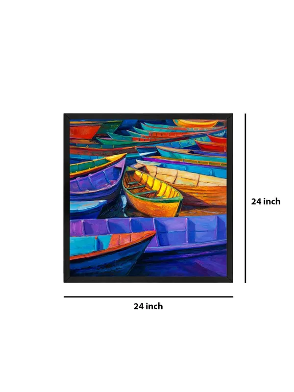 Box_Fiber_Frame_Docked_Boats_Canvas-Wrapped_Painting,_Perfect_for_Nautical-Themed_Interiors_(BLF24X240316)