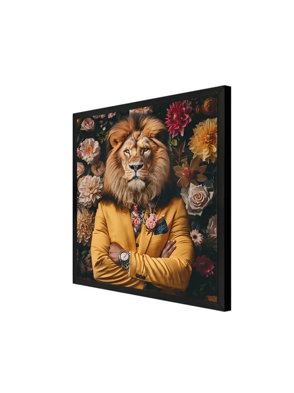 Box_Fiber_Frame_Majestic_Lion_in_Floral_Suit_Canvas-Wrapped_Painting_36X36_-_Vibrant_Art_for_Home_Decor_(BLF36X360328)