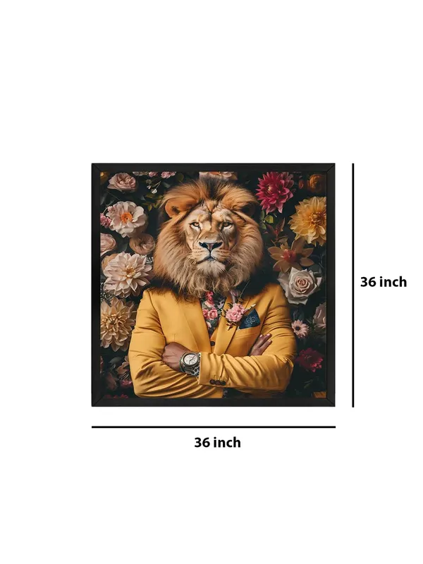Box_Fiber_Frame_Majestic_Lion_in_Floral_Suit_Canvas-Wrapped_Painting_36X36_-_Vibrant_Art_for_Home_Decor_(BLF36X360328)