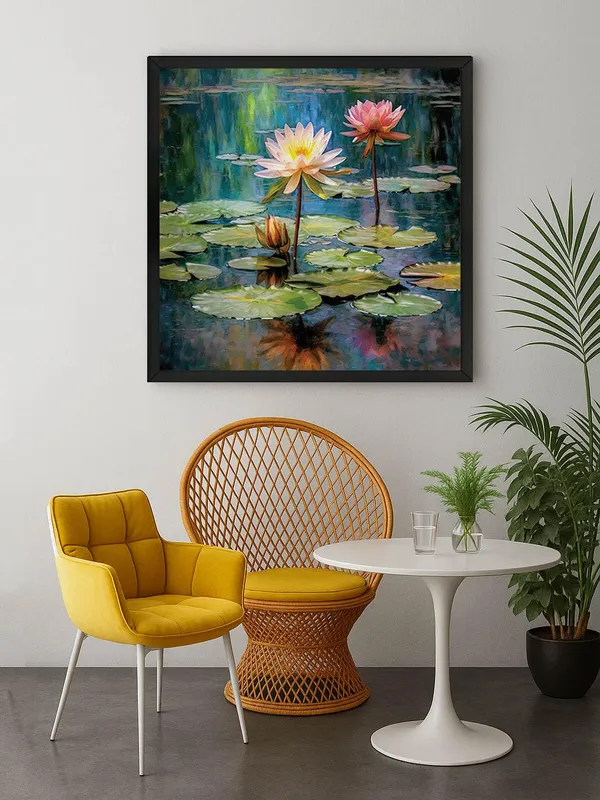 Box_Fiber_Frame_Tranquil_Water_Lily_Art_Print_-_Vibrant_Pond_with_Blooming_Pink_and_White_Water_Lilies_for_Peaceful_Home_D�cor_(BLF24X240149)