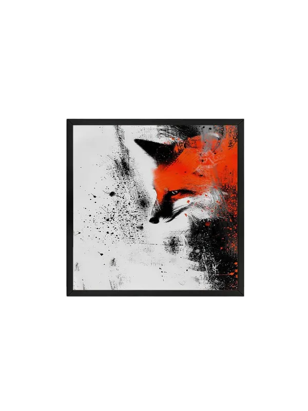Box_Fiber_Frame_Contemporary_Abstract_Fox_Canvas-Wrapped_Painting_-_Size_36X36_-_Modern_Animal_Art_(BLF36X360359)