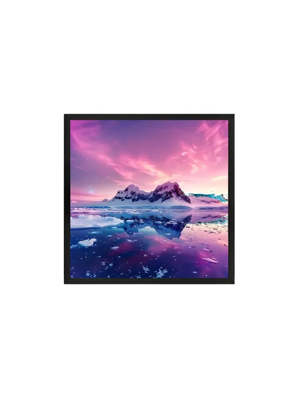 Box_Fiber_Frame_Enchanting_Twilight_Canvas-Wrapped_Painting_36X36_-_Aurora_Sky_Reflection_Art_(BLF36X360338)