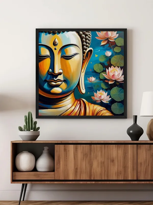Box_Fiber_Frame_Vibrant_Buddha_Painting_with_Lotus_Flowers_-_Serene_and_Spiritual_Wall_Art_(BLF24X240175)