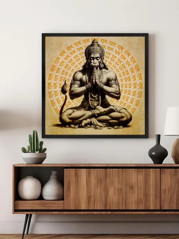 Box_Fiber_Frame_Hanuman_Meditating_with_'Jai_Shri_Ram'_Mantra_in_Background_-_Canvas_Painting_|_Spiritual_Meditation_Art,_Hindu_Mythology_Decor,_Hanuman_Devotion_(BLF24X240263)
