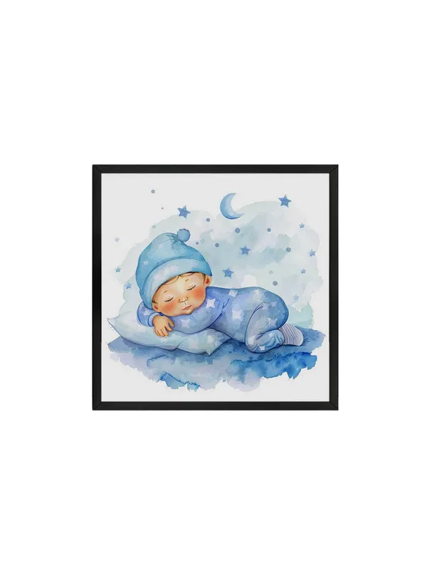 Box_Fiber_Frame_Canvas-Wrapped_Adorable_Baby_Sleeping_Painting_36X36_-_Cute_Wall_Art_for_Nursery_(BLF36X360490)