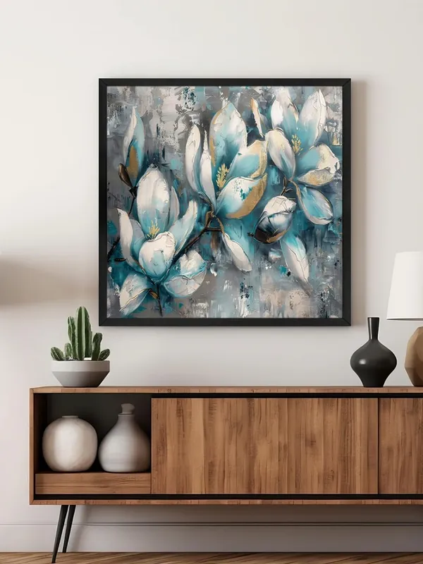 Box_Fiber_Frame_blossoming_flowers_depicted_in_the_artwork_Blossoms_in_Blue_flower_art_flowers_paintings_for_bedroom_(BLF24X240212)
