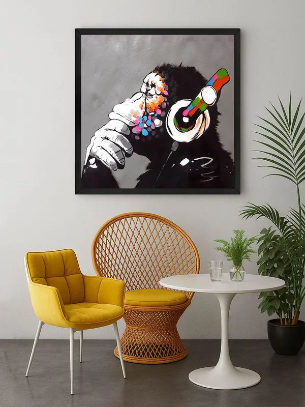 Box_Fiber_Frame_Quirky_Monkey_with_Headphones_Canvas-Wrapped_Painting_Fun_Art_for_Modern_Interiors_(BLF36X360308)