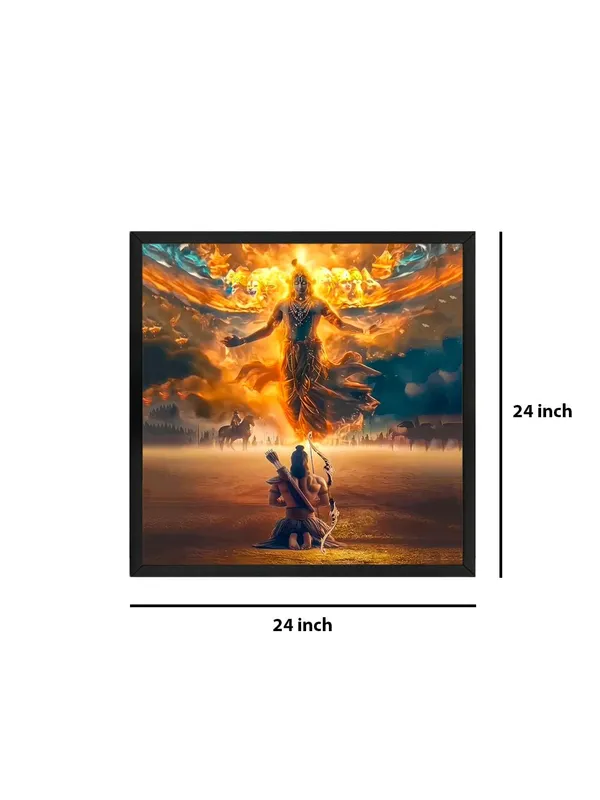 Box_Fiber_Frame_Canvas_Wrapped_Painting_of_Krishna_in_Divine_Form_-_Inspirational_Spiritual_Wall_Art_-_24X24_Inches_(BLF24X240545)