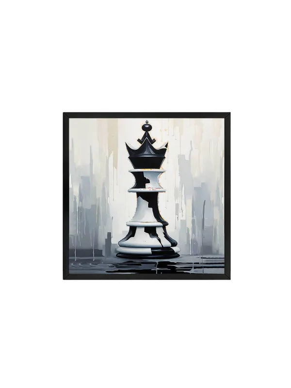 Box_Fiber_Frame_Chess_King_Canvas-Wrapped_Painting,_36X36_-_Bold_Monochrome_Art_for_Game_Rooms_or_Offices_(BLF36X360395)