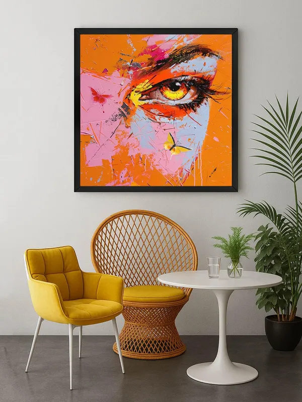 Box_Fiber_Frame_Eye_of_Color_Canvas-Wrapped_Painting_24X24_-_Abstract_Expression_with_Vibrant_Palette_(BLF24X240377)