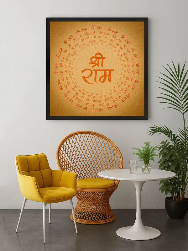 Box_Fiber_Frame_Sri_Ram_Mandala_Canvas_painting:_Intricate_Sanskrit_Art_for_Peaceful_Meditation_Spaces_and_Sacred_Home_D�cor_(BLF36X360271)