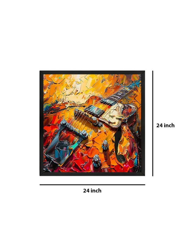 Box_Fiber_Frame_Canvas-Wrapped_Electric_Guitar_Abstract_Painting,_24X24_�_Bold_Colors,_Music_Lover�s_Art,_Modern_Wall_D�cor_for_Studio_(BLF24X240444)