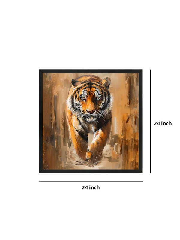 Box_Fiber_Frame_Majestic_Tiger_Canvas-Wrapped_Painting_24X24_�_Powerful_Wildlife_Art_for_Living_Room_(BLF24X240486)