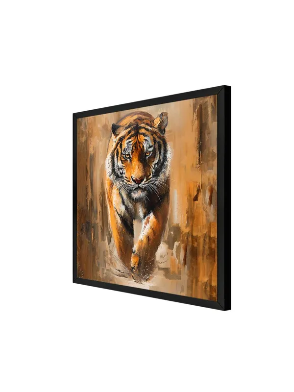 Box_Fiber_Frame_Majestic_Tiger_Canvas-Wrapped_Painting_24X24_�_Powerful_Wildlife_Art_for_Living_Room_(BLF24X240486)