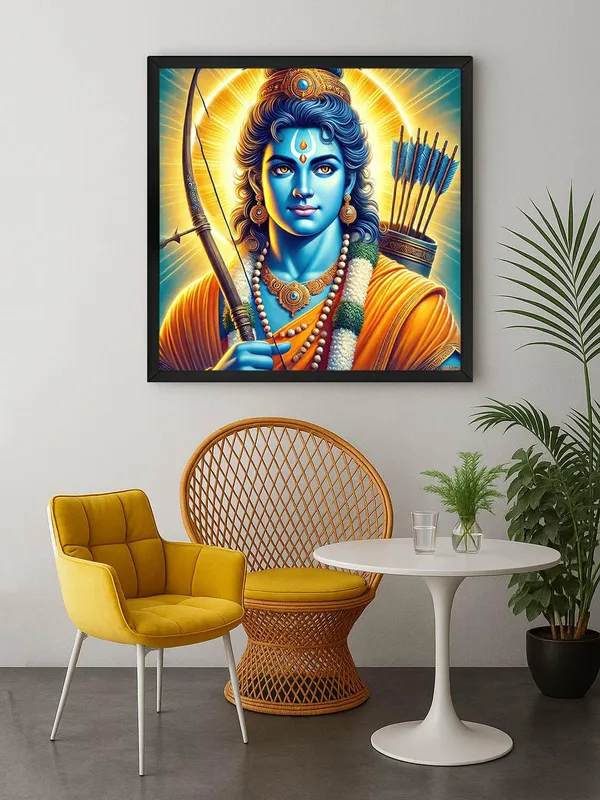 Box_Fiber_Frame_Vibrant_Lord_Rama_Canvas_Painting_:_Iconic_Portrait_with_Bow_and_Arrows_for_Devotional_Home_D�cor_and_Hindu_God_Art_Collection_(BLF24X240287)
