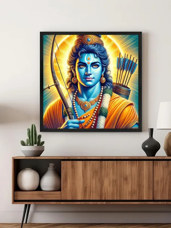 Box_Fiber_Frame_Vibrant_Lord_Rama_Canvas_Painting_:_Iconic_Portrait_with_Bow_and_Arrows_for_Devotional_Home_D�cor_and_Hindu_God_Art_Collection_(BLF24X240287)