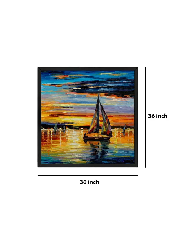 Box_Fiber_Frame_Sailing_into_Sunset_Canvas-Wrapped_Painting_36X36_-_Nautical_Art_for_Living_Room_(BLF36X360333)