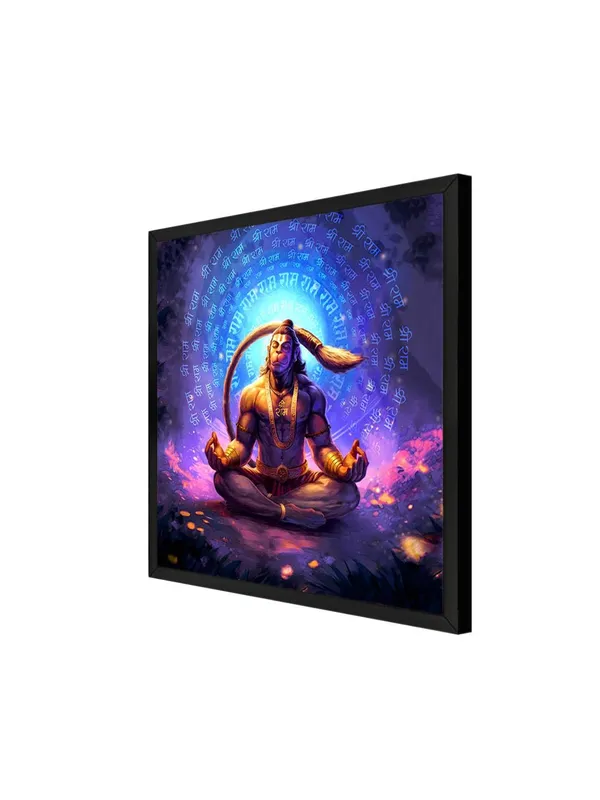 Box_Fiber_Frame_Hanuman_Meditating_in_Ice_Cave_Canvas_Painting:_Spiritual_and_Mystical_Art_of_Hanuman_in_Serenity_|_Unique_Canvas_Art_for_Meditation_Room_(BLF24X240268)