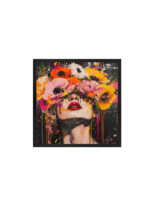 Box_Fiber_Frame_Floral_Portrait_Canvas-Wrapped_Painting_24X24_-_Colorful_Flowers_on_a_Bold_Background_(BLF24X240376)