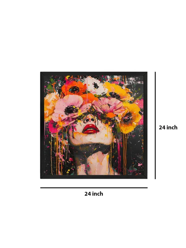 Box_Fiber_Frame_Floral_Portrait_Canvas-Wrapped_Painting_24X24_-_Colorful_Flowers_on_a_Bold_Background_(BLF24X240376)
