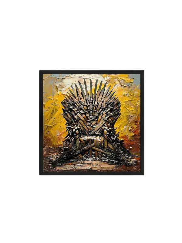 Box_Fiber_Frame_Majestic_Iron_Throne_Canvas-Wrapped_Painting_-_36X36_|_Bold_Textured_Art_for_Living_Rooms_and_Offices_(BLF36X360428)
