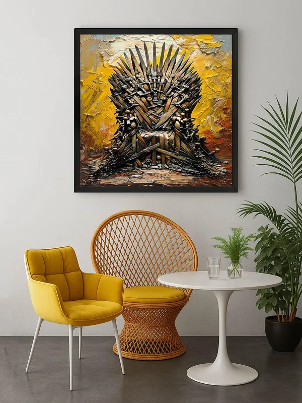 Box_Fiber_Frame_Majestic_Iron_Throne_Canvas-Wrapped_Painting_-_36X36_|_Bold_Textured_Art_for_Living_Rooms_and_Offices_(BLF36X360428)