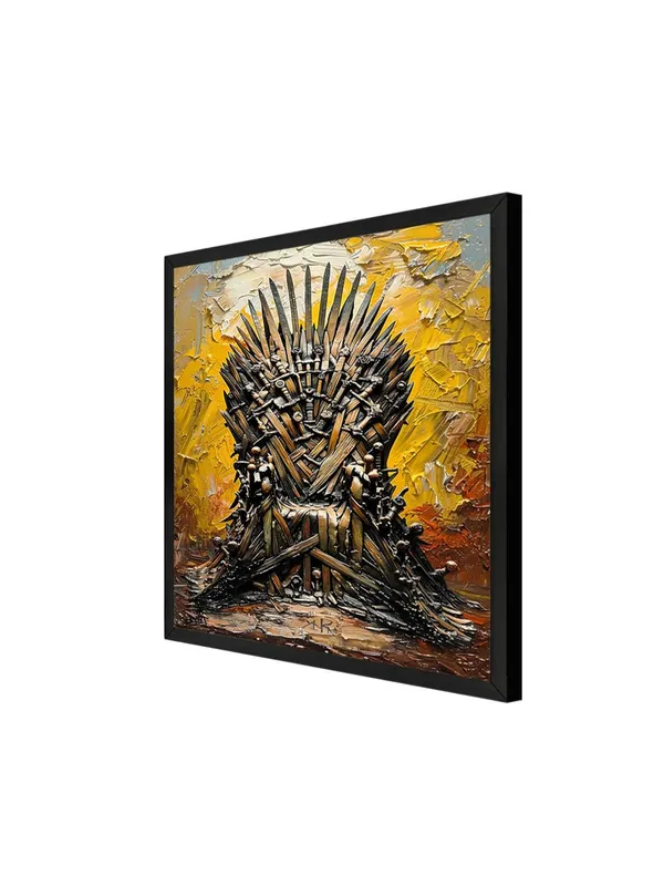 Box_Fiber_Frame_Majestic_Iron_Throne_Canvas-Wrapped_Painting_-_36X36_|_Bold_Textured_Art_for_Living_Rooms_and_Offices_(BLF36X360428)