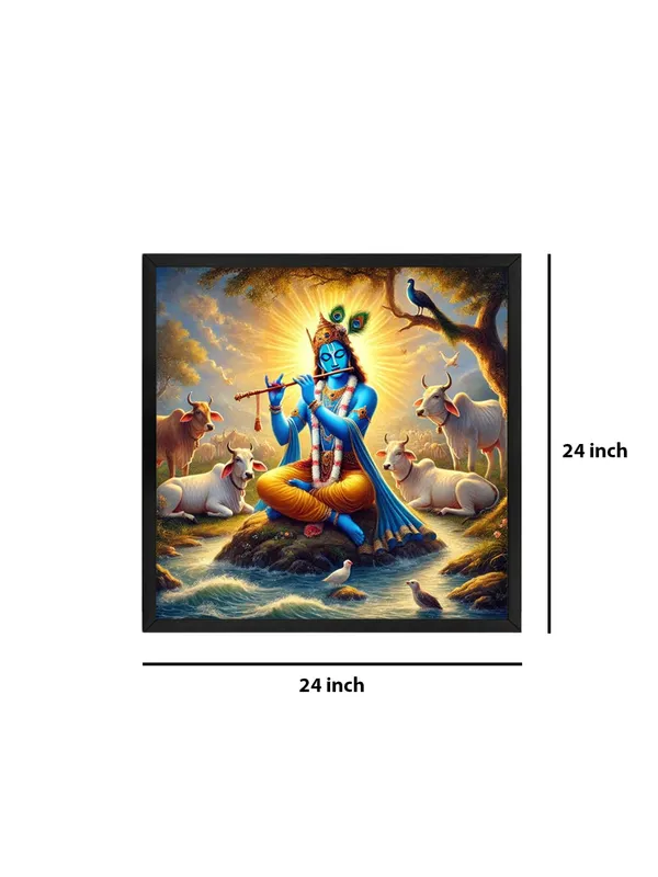 Box_Fiber_Frame_Krishna_Playing_the_Flute_Among_Sacred_Cows_in_a_Serene_Landscape_-_Canvas_Painting_|_Hindu_God_Art,_Krishna_Wall_Decor,_Spiritual_Home_D�cor_(BLF24X240246)