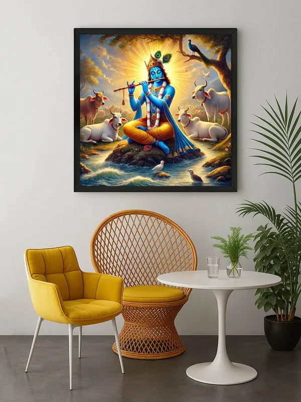 Box_Fiber_Frame_Krishna_Playing_the_Flute_Among_Sacred_Cows_in_a_Serene_Landscape_-_Canvas_Painting_|_Hindu_God_Art,_Krishna_Wall_Decor,_Spiritual_Home_D�cor_(BLF24X240246)