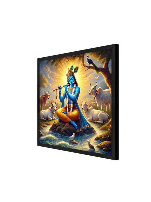 Box_Fiber_Frame_Krishna_Playing_the_Flute_Among_Sacred_Cows_in_a_Serene_Landscape_-_Canvas_Painting_|_Hindu_God_Art,_Krishna_Wall_Decor,_Spiritual_Home_D�cor_(BLF24X240246)