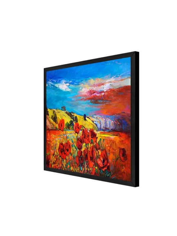 Box_Fiber_Frame_Canvas-Wrapped_Countryside_Red_Poppies_Painting,_24X24_�_Beautiful_Wildflower_Art,_Ideal_for_Home_D�cor_(BLF24X240445)