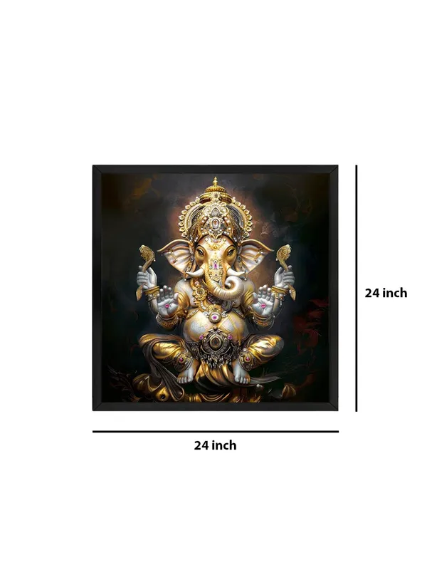 Box_Fiber_Frame_The_Eternal_Lotus:_Lord_Ganesha's_Radiant_Blessings_Flowing_Through_Time_and_Space_-_Canvas_Painting_|_Vastu_Art,_Indian_God_Painting,_Ganpati_Wall_Art_(BLF24X240229)
