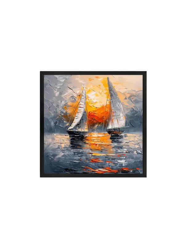 Box_Fiber_Frame_Sailboats_at_Sunset_Canvas-Wrapped_Painting,_24X24_-_Serene_Nautical_Art_for_Relaxing_Ambiance_(BLF24X240394)