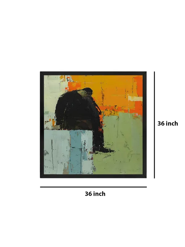 Box_Fiber_Frame_Pensive_Figure_Canvas-Wrapped_Painting,_36X36_-_Thought-Provoking_Abstract_Art_for_Contemporary_Interiors_(BLF36X360401)