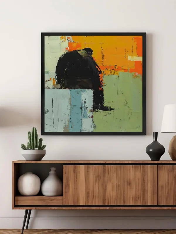 Box_Fiber_Frame_Pensive_Figure_Canvas-Wrapped_Painting,_36X36_-_Thought-Provoking_Abstract_Art_for_Contemporary_Interiors_(BLF36X360401)