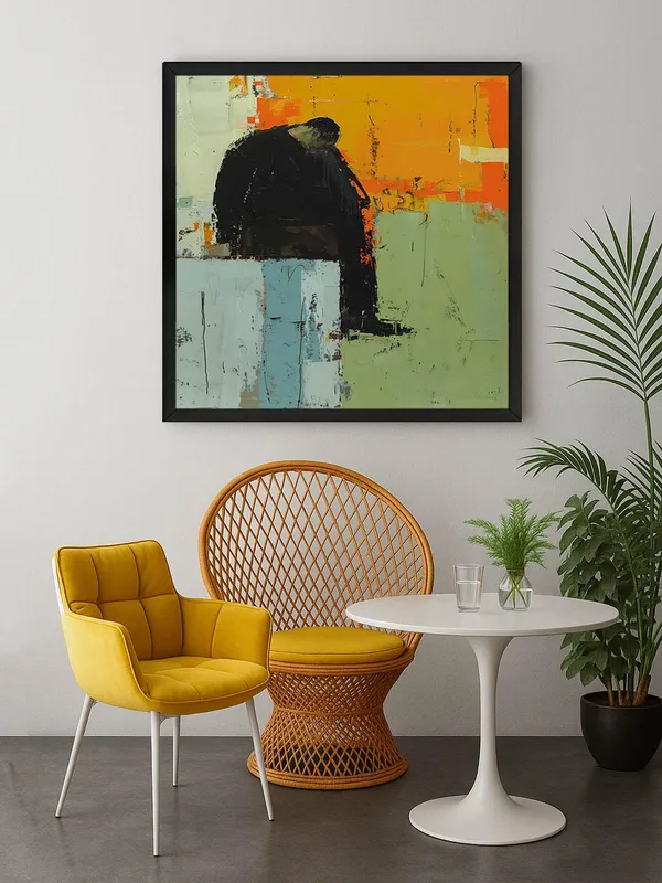 Box_Fiber_Frame_Pensive_Figure_Canvas-Wrapped_Painting,_36X36_-_Thought-Provoking_Abstract_Art_for_Contemporary_Interiors_(BLF36X360401)