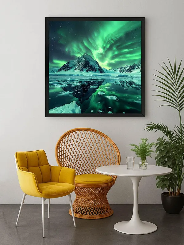 Box_Fiber_Frame_Mystical_Aurora_Canvas-Wrapped_Painting_24X24_-_Northern_Lights_Over_Icy_Peaks_(BLF24X240339)